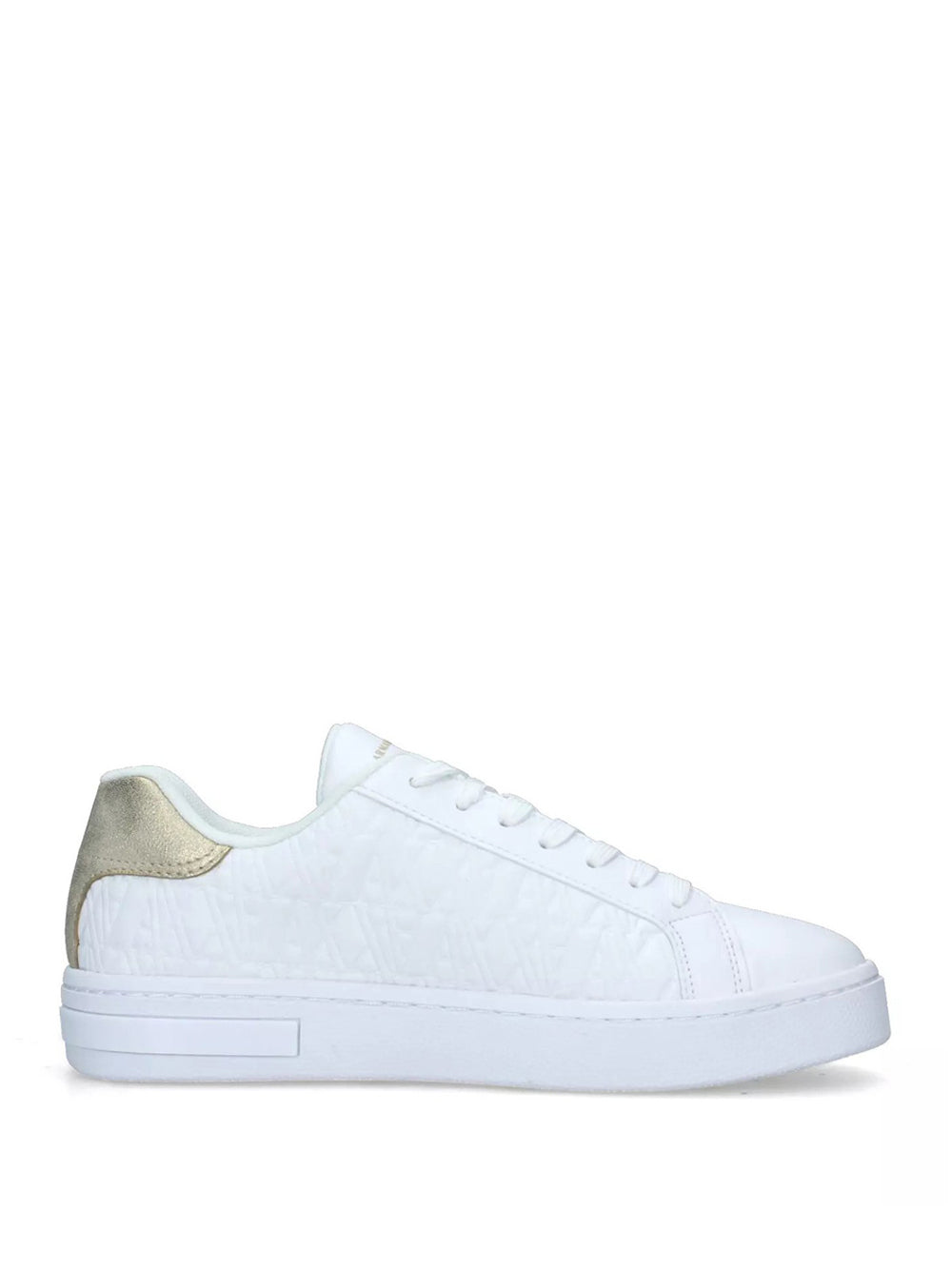 A|X Armani Exchange Sneakers Donna Mod. XDX165-XV891 T782 Op.White+Pale Gold