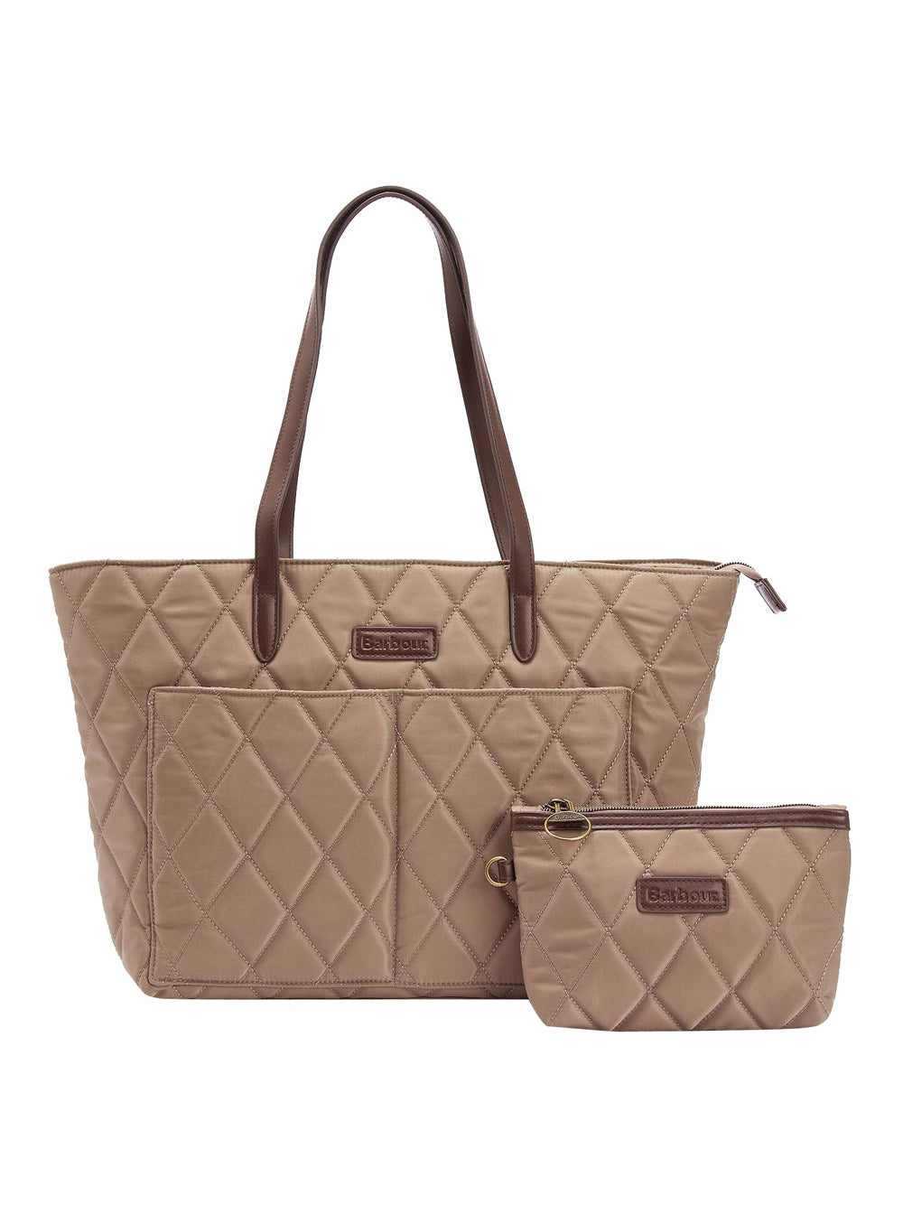 Borsa Shopper Barbour Quilted Tote da Donna - Beige