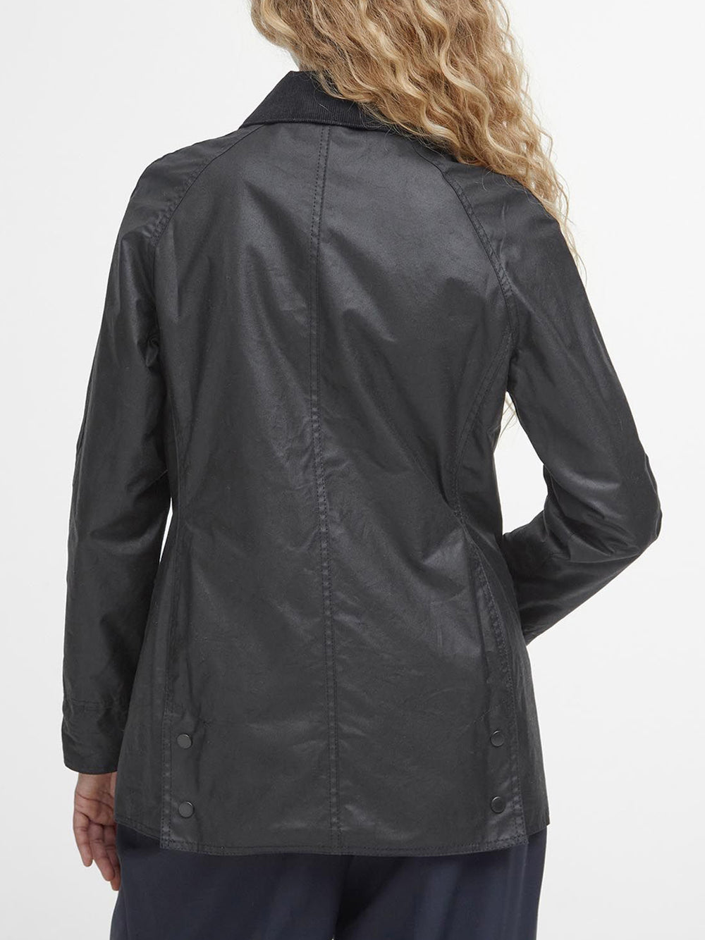 Giubbino Barbour Beadnell Wax da Donna - Nero