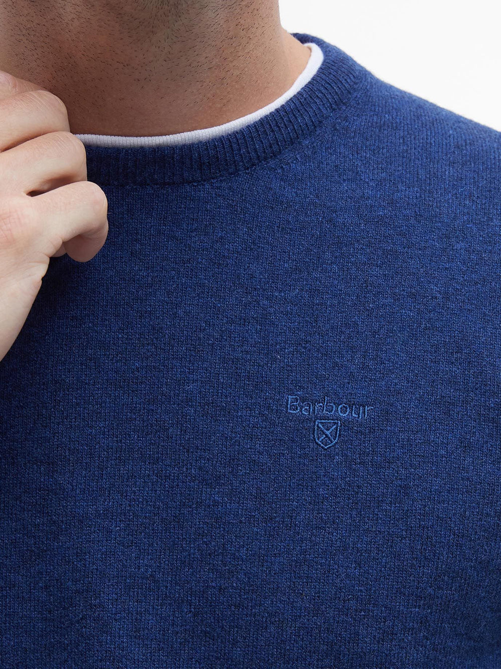 Pullover Barbour Essential Crew Neck da Uomo - Blu