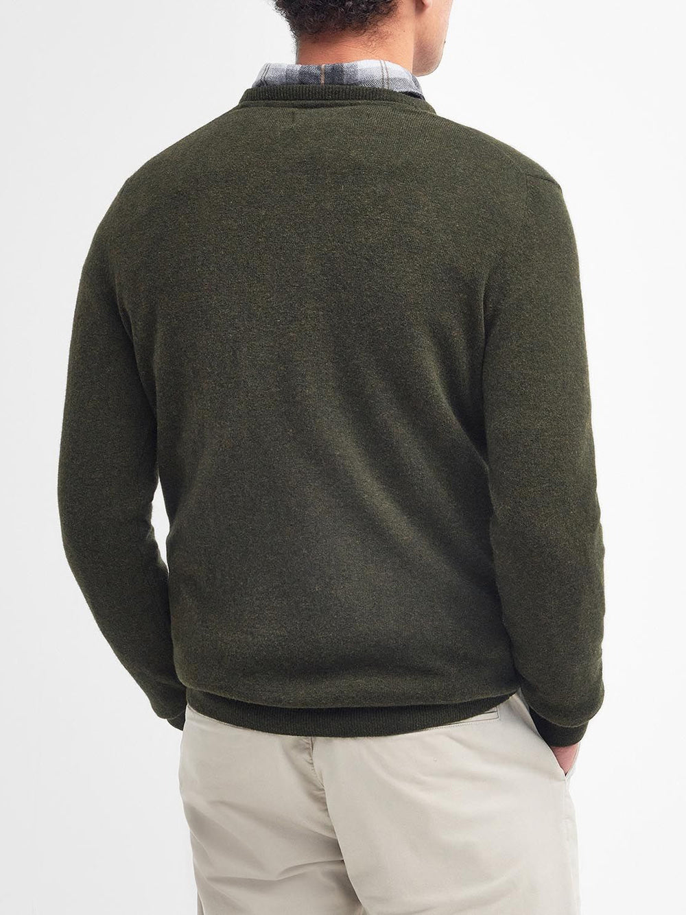 Pullover Barbour Essential Crew Neck da Uomo - Verde