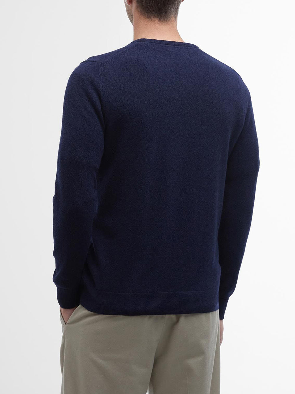 Pullover Barbour Essential Crew Neck da Uomo - Blu