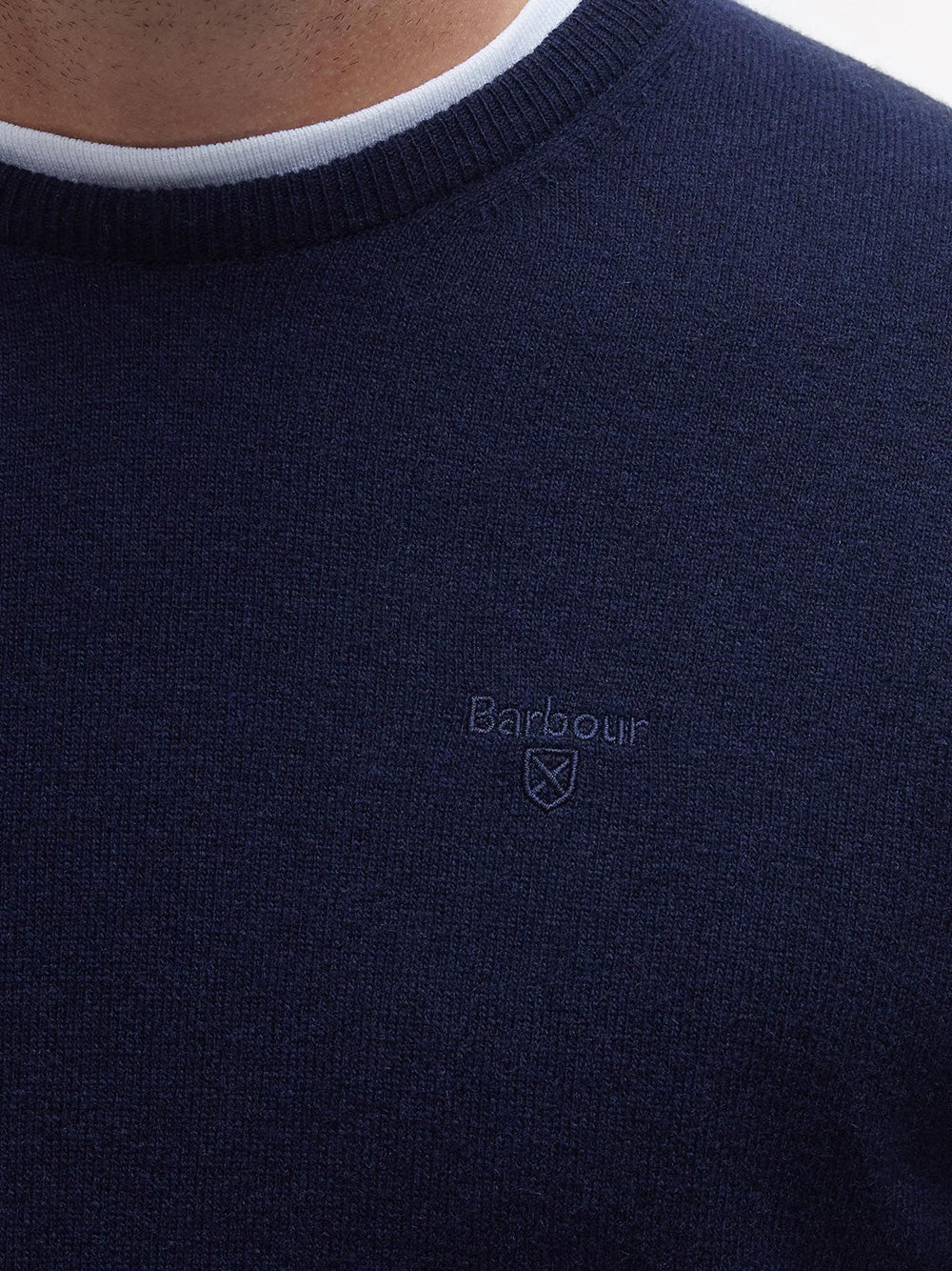 Pullover Barbour Essential Crew Neck da Uomo - Blu