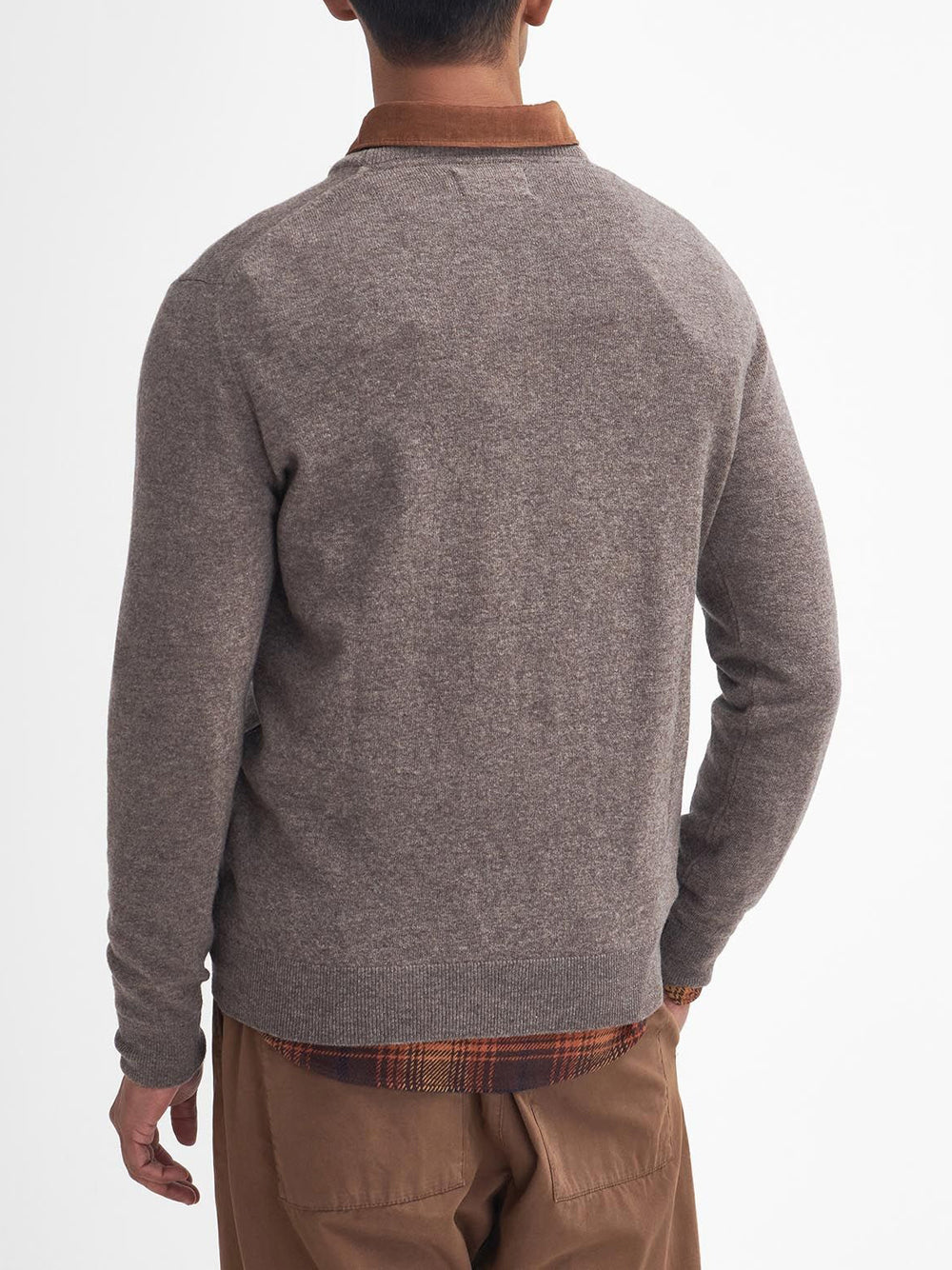 Pullover Barbour Essential Crew Neck da Uomo - Marrone