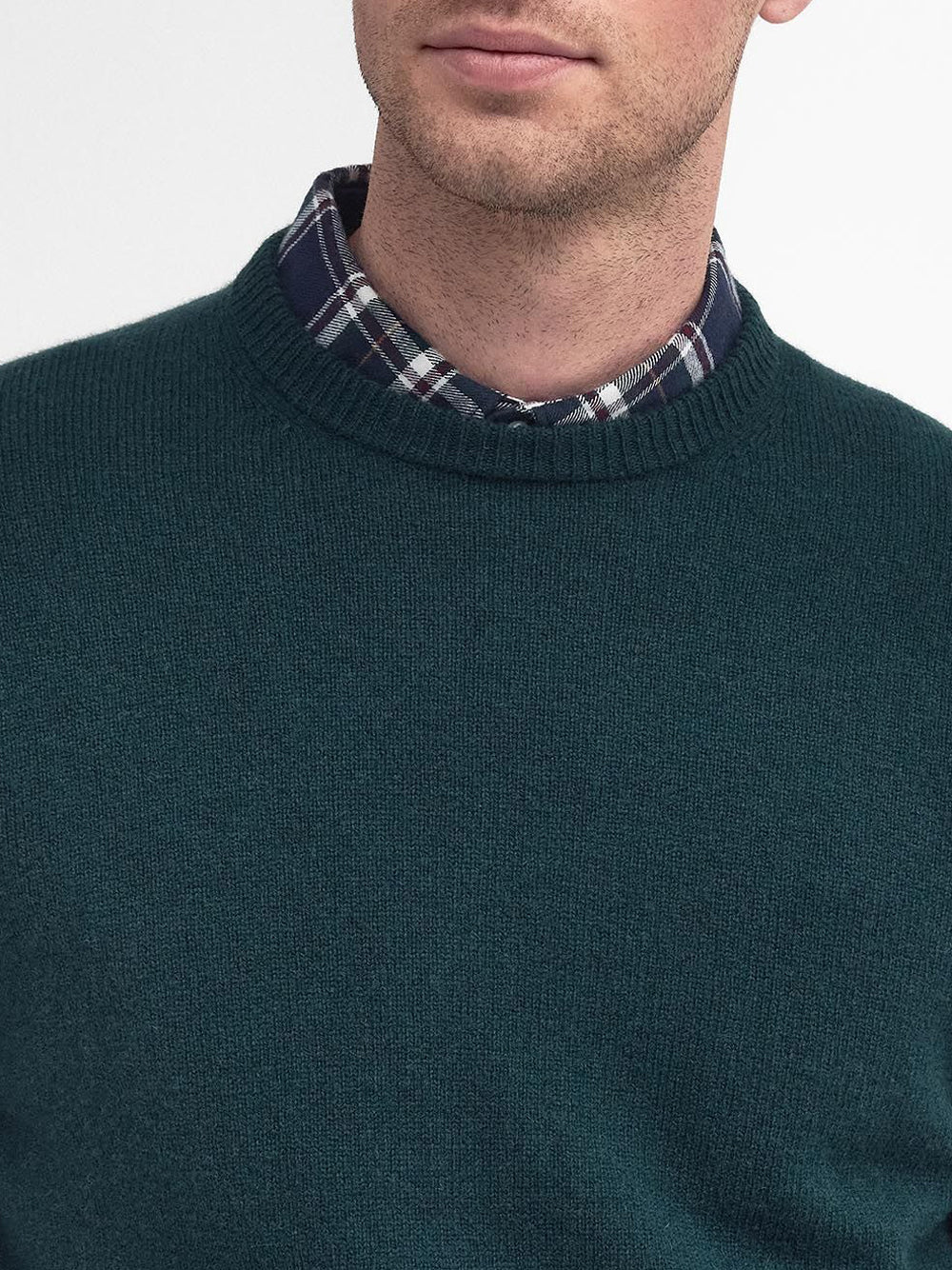 Maglione Barbour Essential Patch Crew da Uomo - Verde