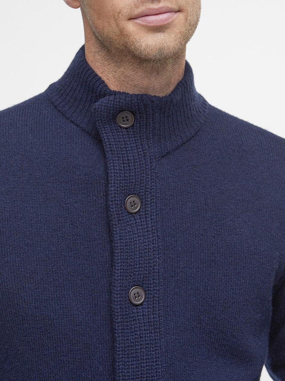 Cardigan Barbour Essential Patch Zip da Uomo - Blu