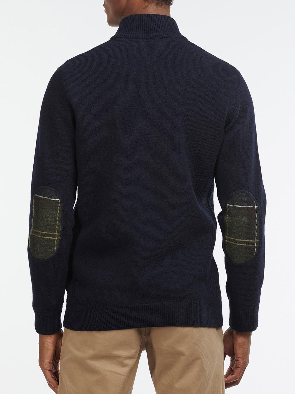 Pullover Barbour Holden Half Zip da Uomo - Blu