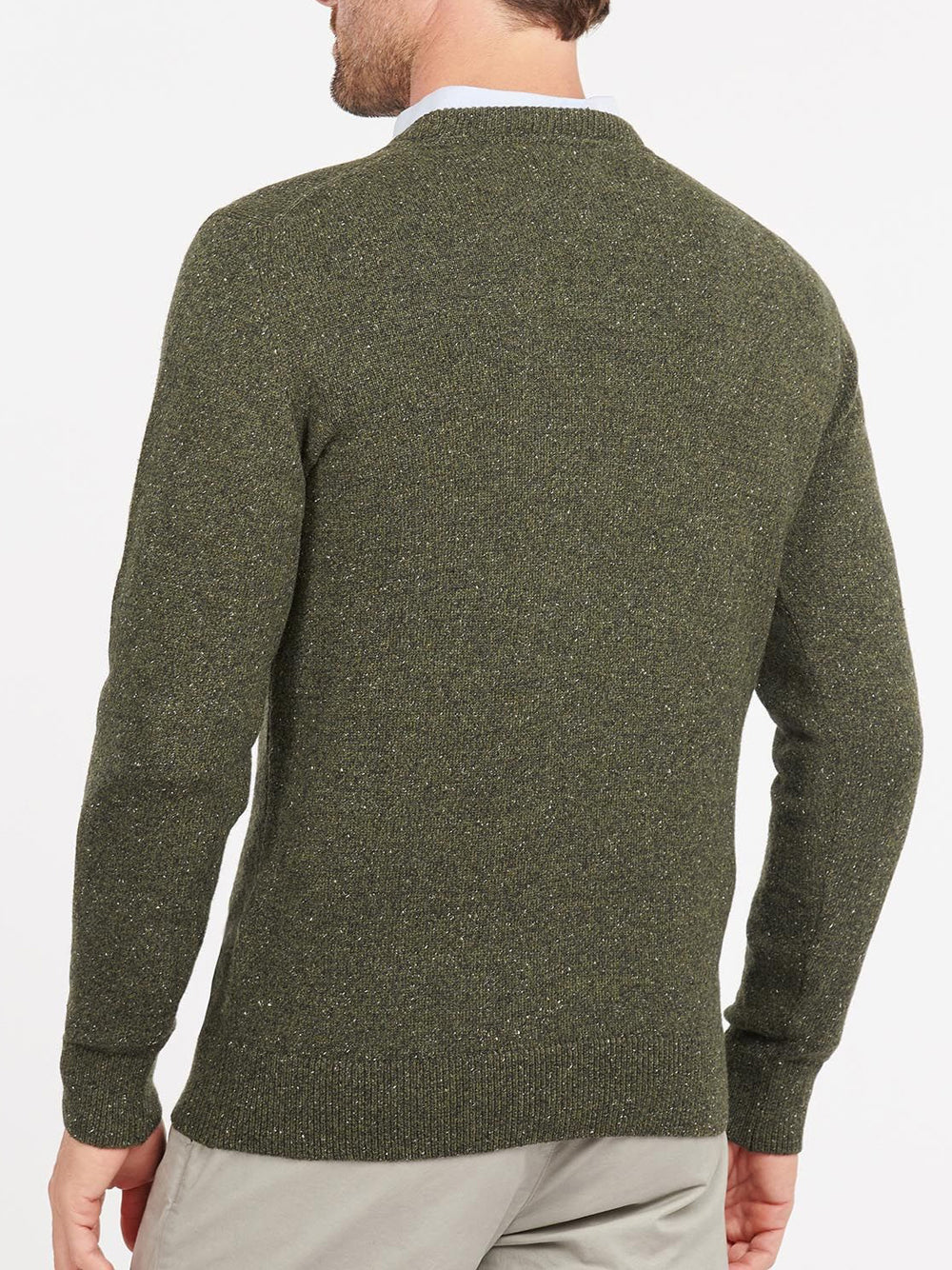 Pullover Barbour Essential Tisbury Crew da Uomo - Verde