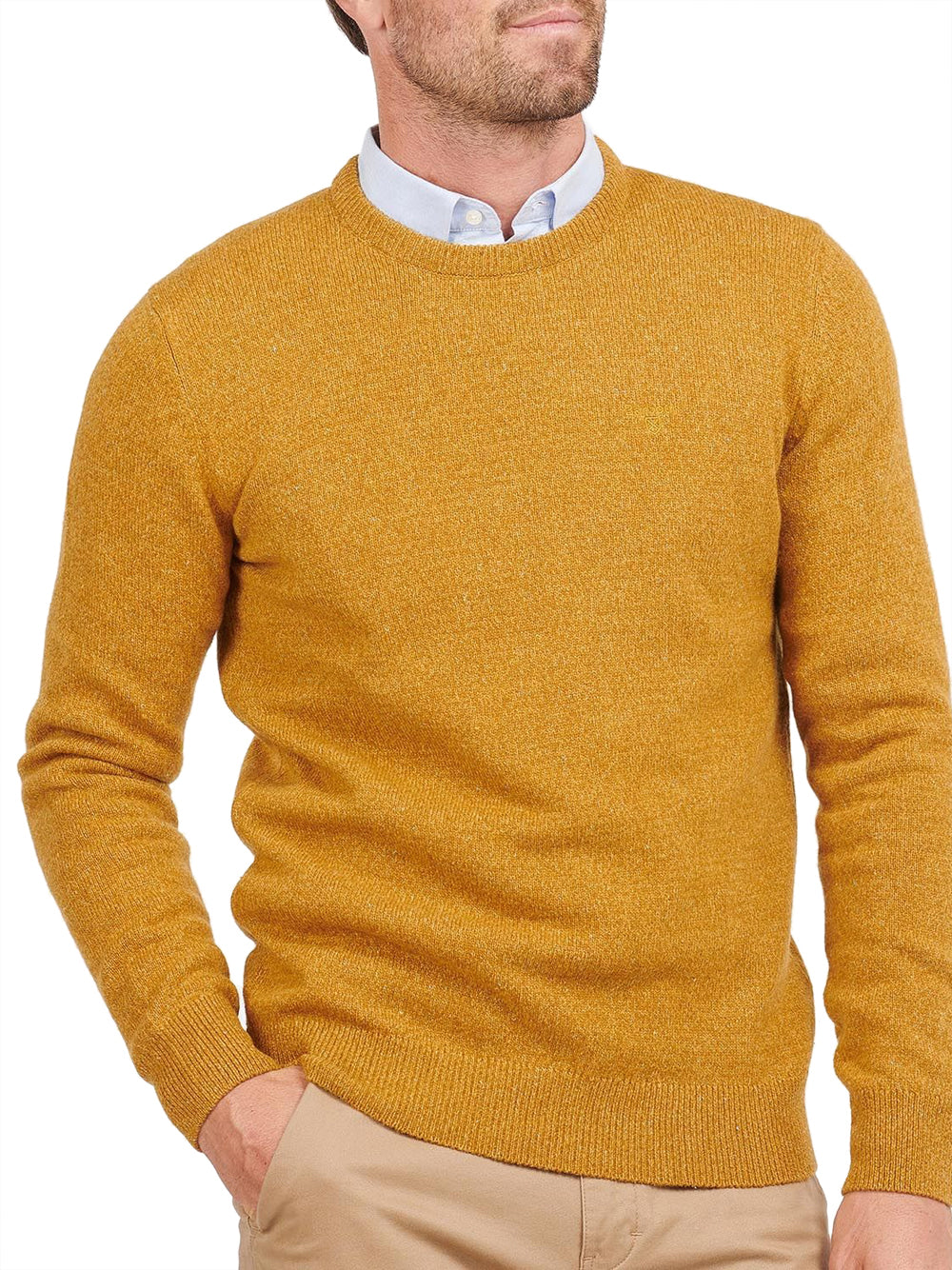 Pullover Barbour Essential Tisbury Crew da Uomo - Giallo