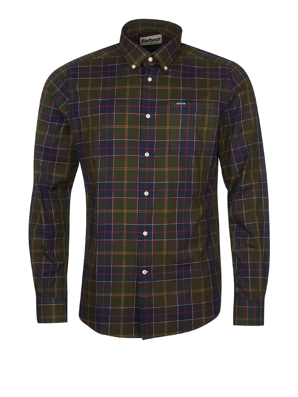 Camicia Casual Barbour Wetheram da Uomo - Verde