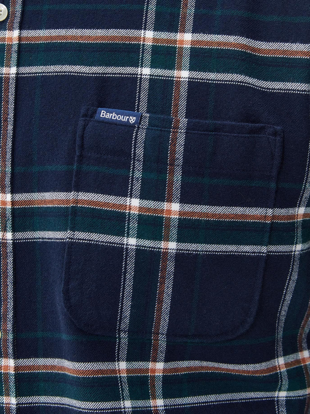 Camicia Casual Barbour Ronan Tailored Check da Uomo - Blu