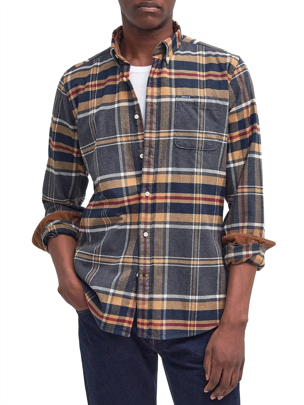 Camicia Casual Barbour Ronan Tailored Check da Uomo - Multicolore