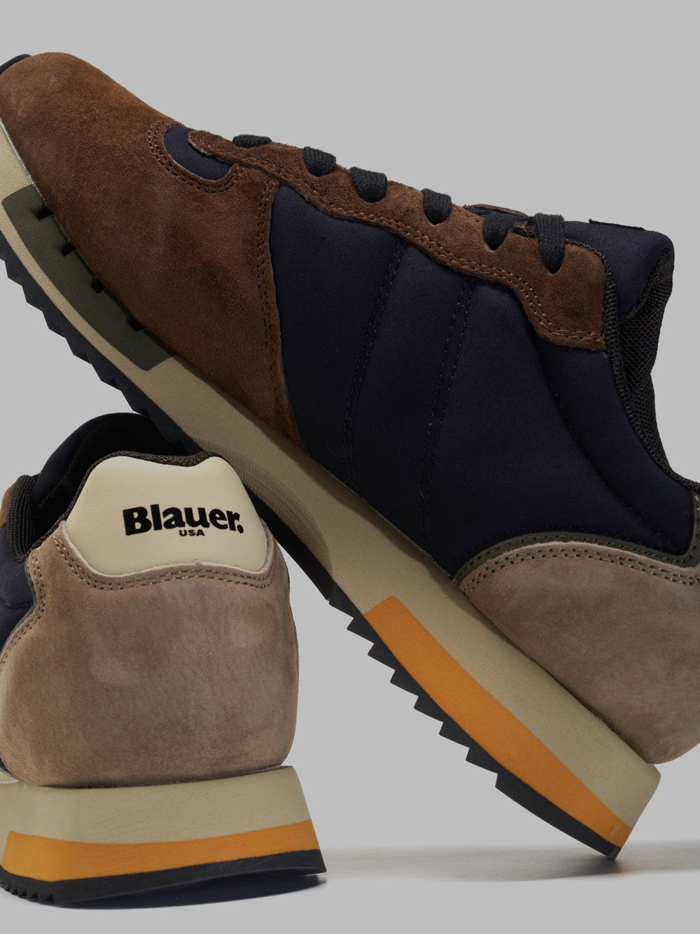 Sneakers Blauer da Uomo - Marrone