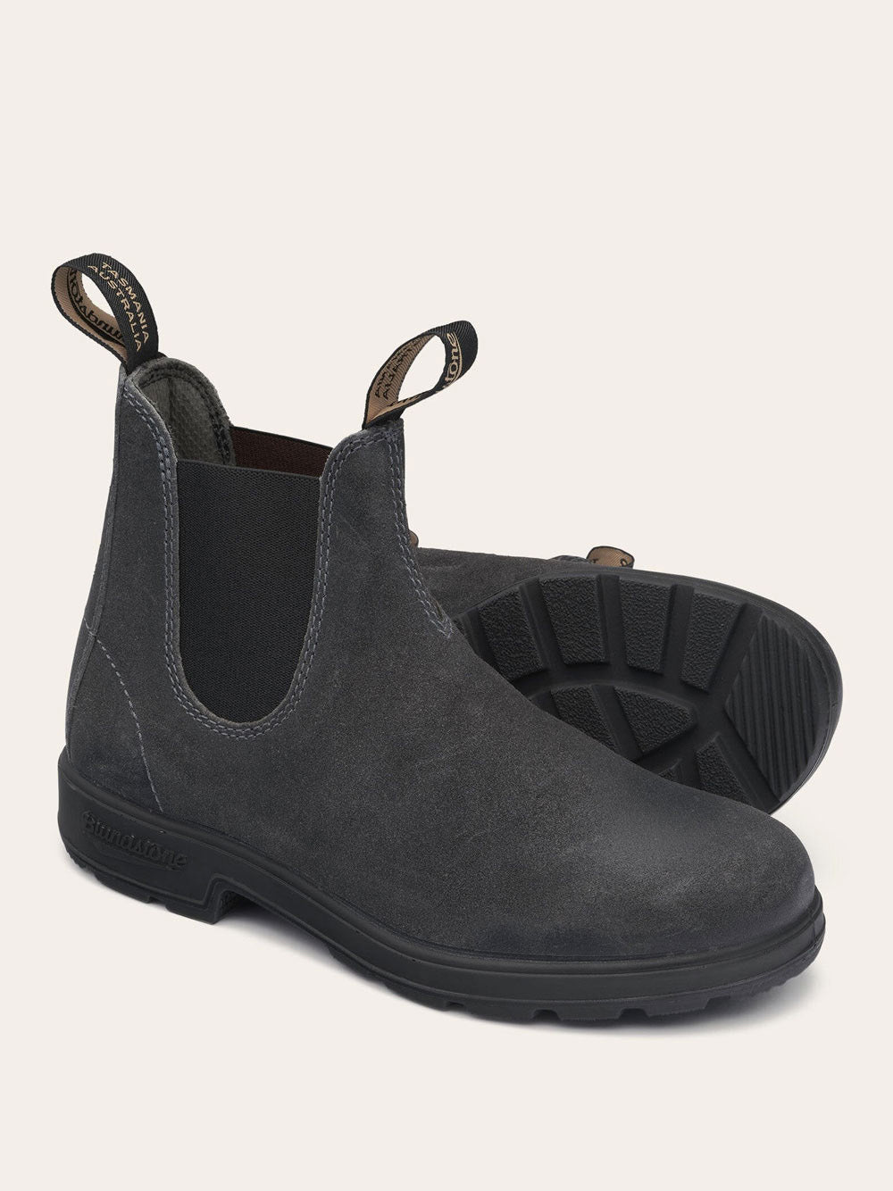 Stivaletto Blundstone 1910 Waxed Suede Unisex - Grigio