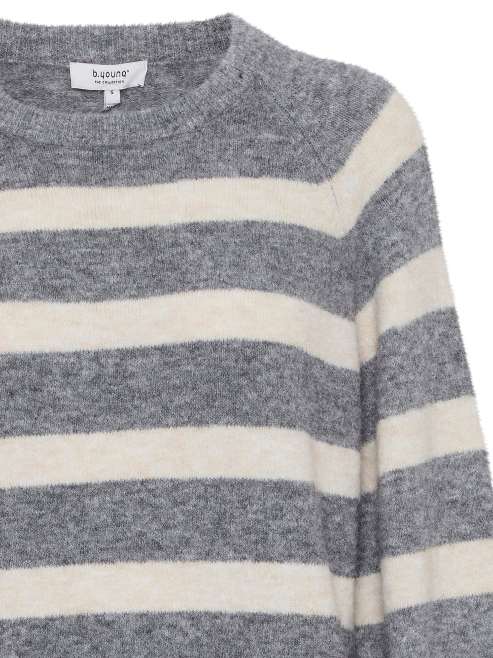 Maglione b.young Byomea Striped da Donna - Grigio