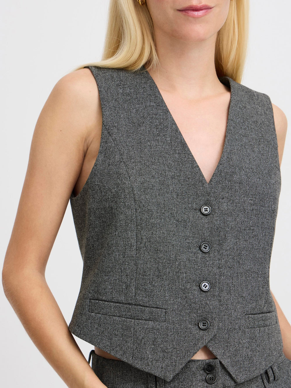 Gilet b.young Byetona Waistcoat da Donna - Grigio