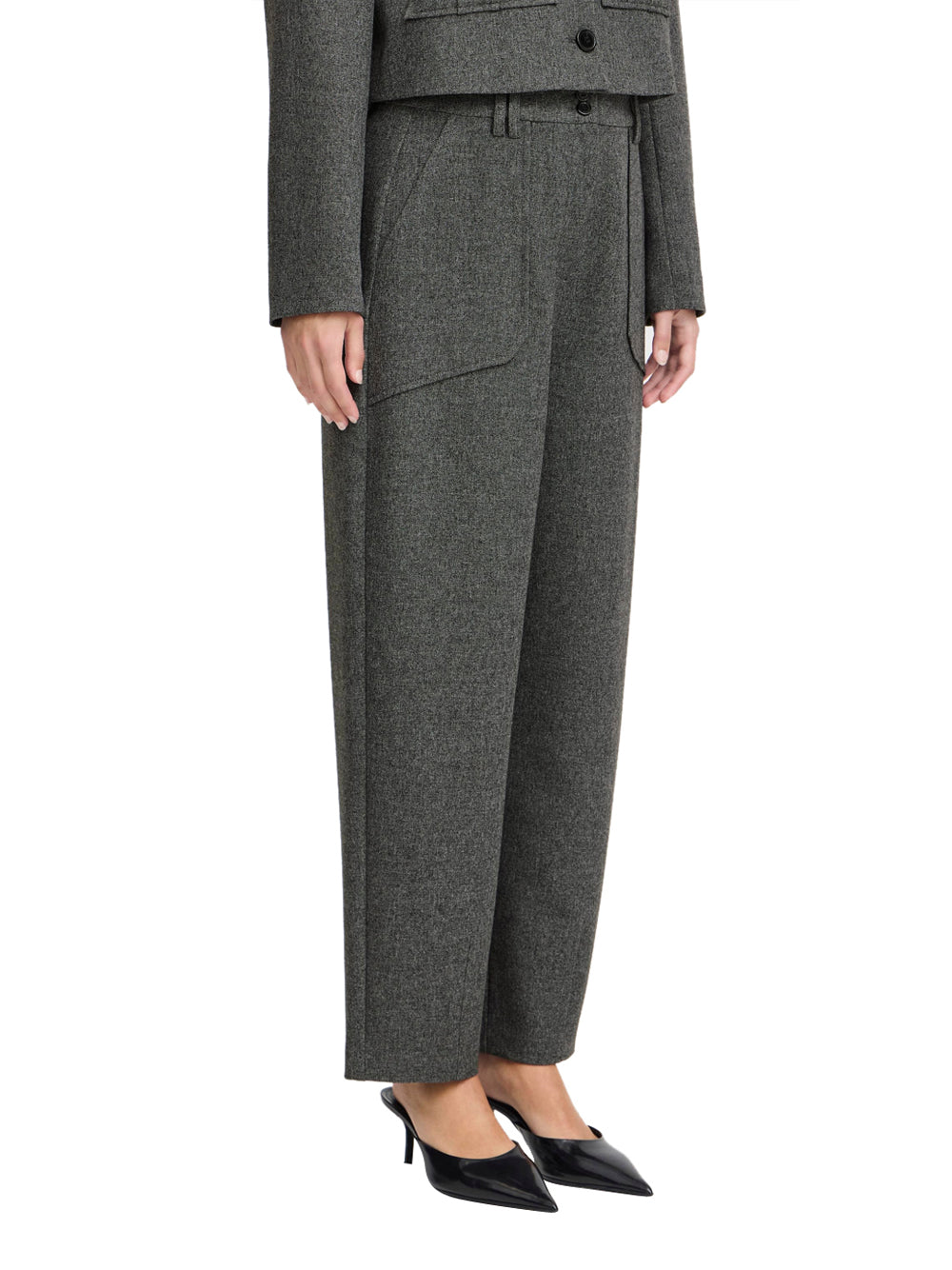 Pantalone Straight b.young Byetona da Donna - Grigio