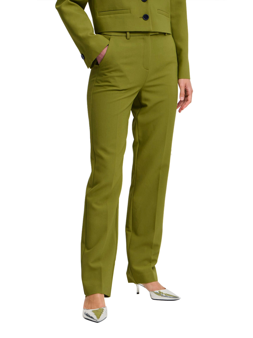 Pantalone Chino b.young Bydenoa da Donna - Verde