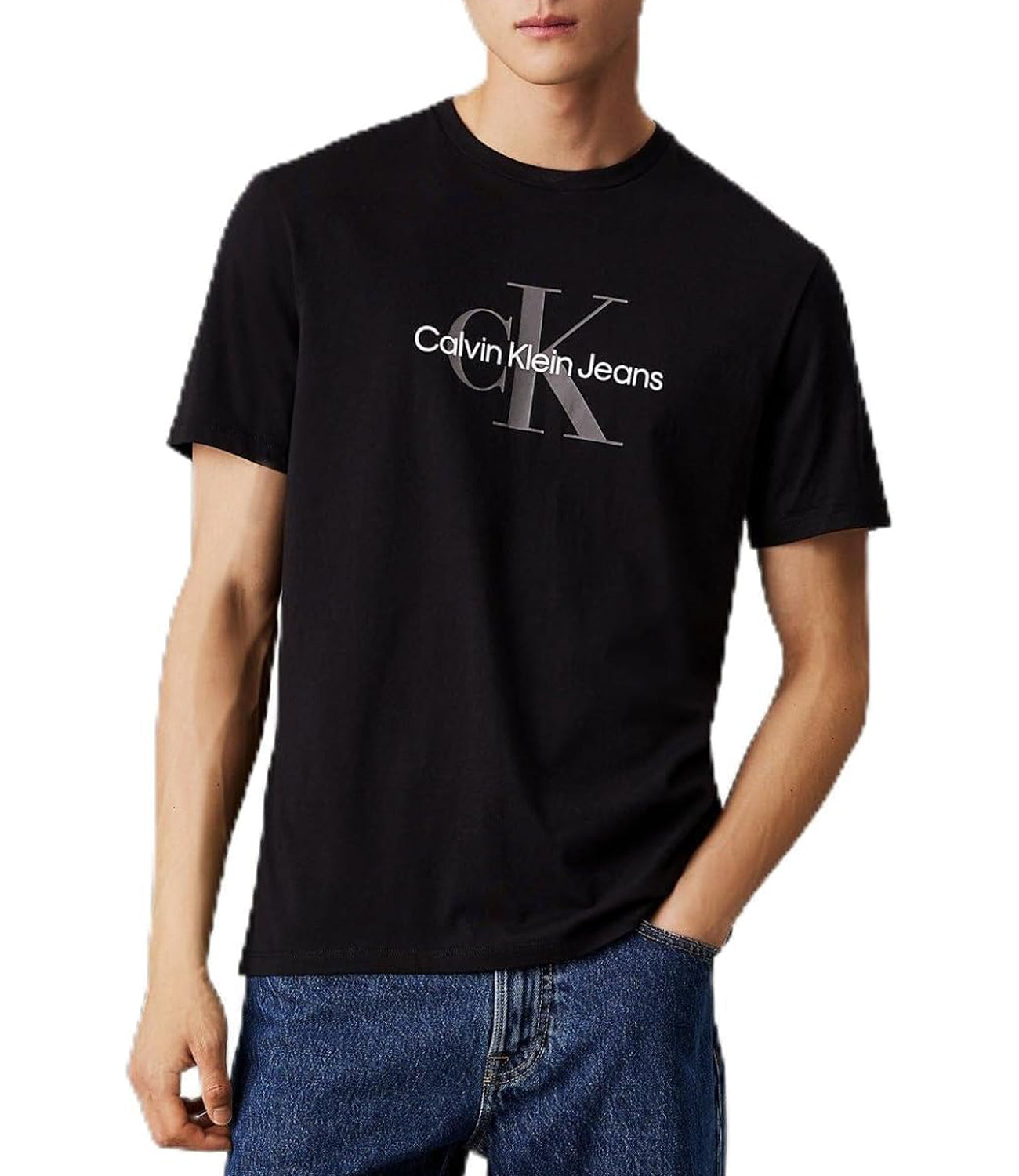 Calvin Klein Calvin Klein Jeans T-shirt Ss Hero Monogram Tee Uomo Mod. 00040EM286 UB1 Black Nero