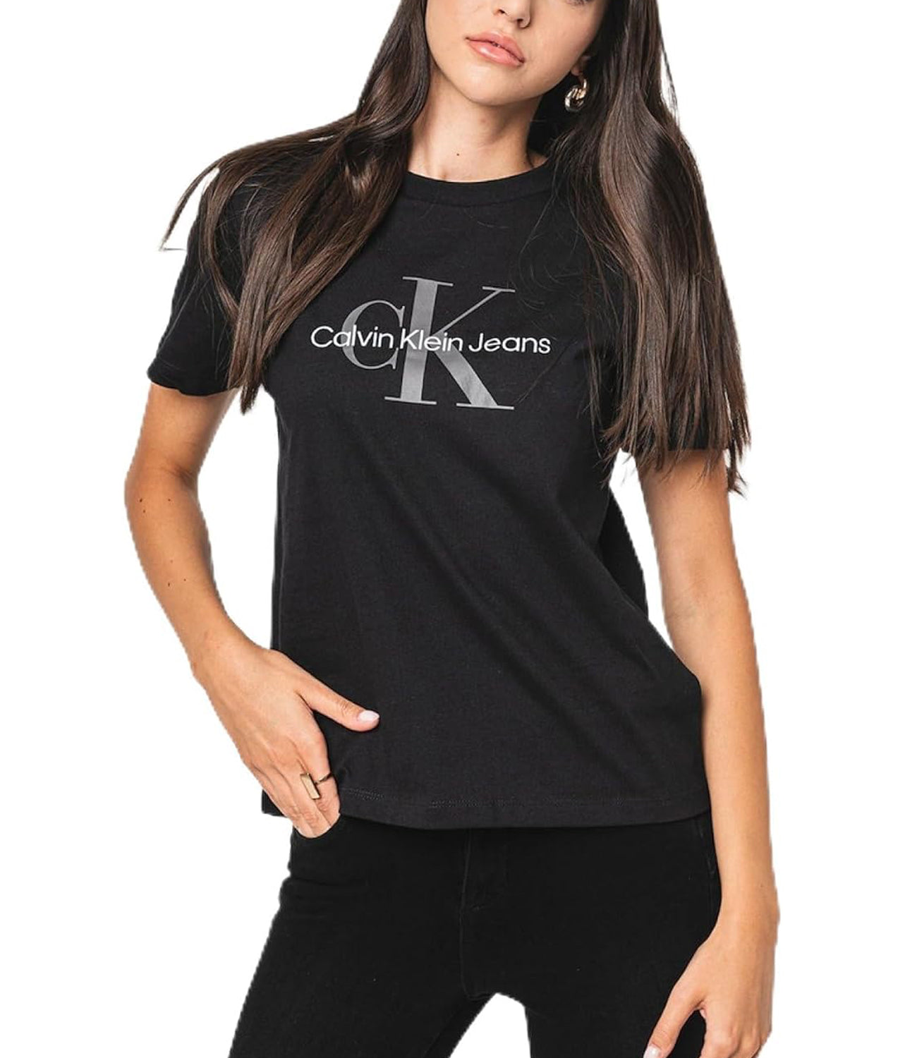 Calvin Klein Calvin Klein Jeans T-shirt Ss Monologo Archive Donna Mod. 00040WL259 UB1 Black Nero