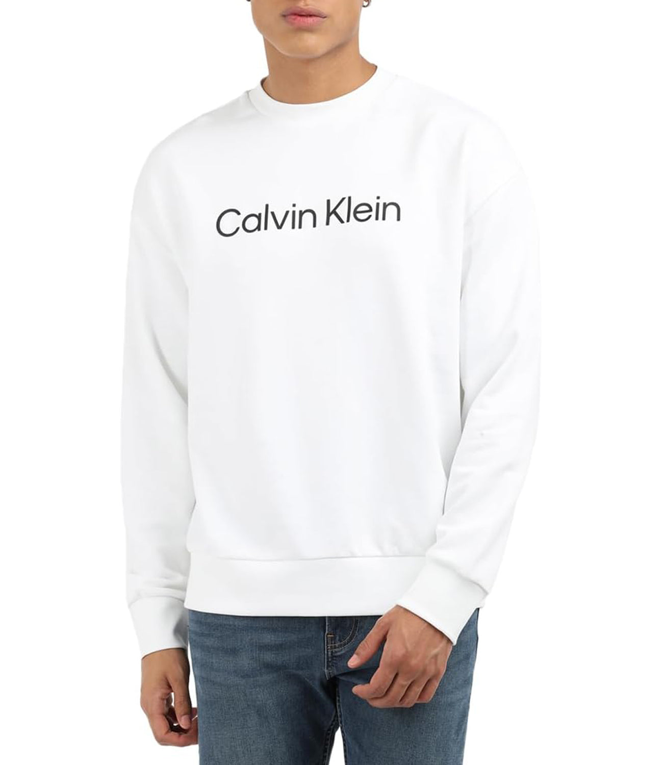 Calvin Klein Felpa Hero Logo Comfort Sw Uomo Mod. K10K112956 YAF Bright White