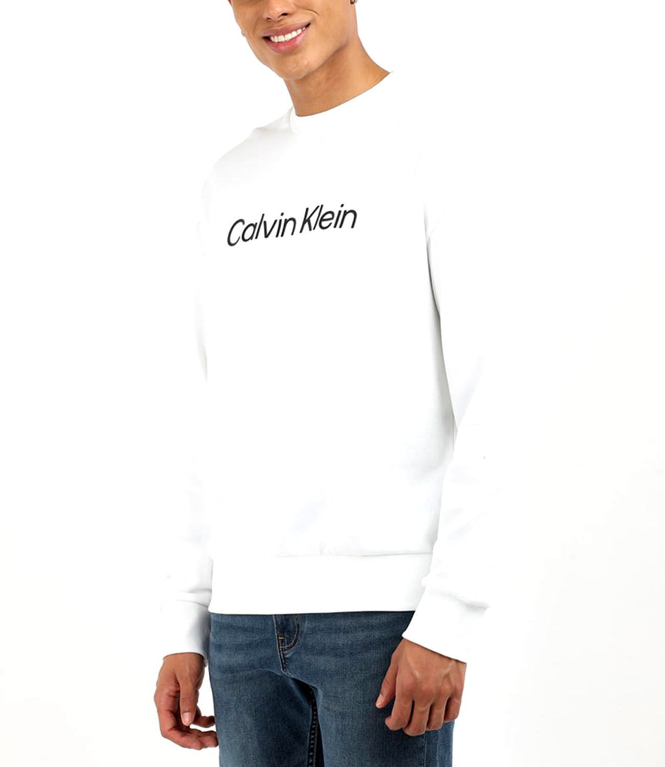 Calvin Klein Felpa Hero Logo Comfort Sw Uomo Mod. K10K112956 YAF Bright White