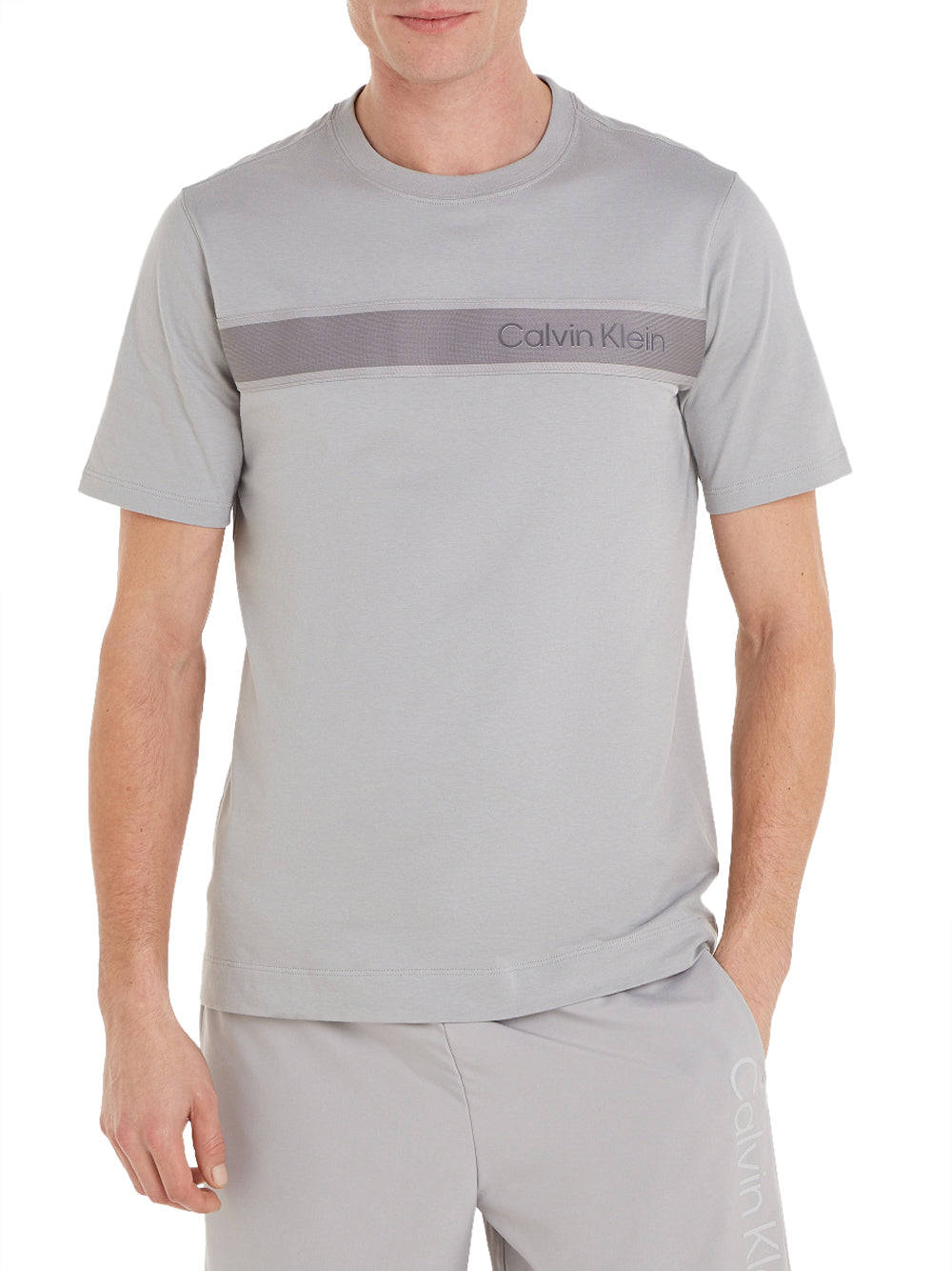 Calvin Klein Calvin Klein T-shirt Pw - S/S T-Shirt Rel Uomo Mod. 00GMF4K112 4VX Drizzle