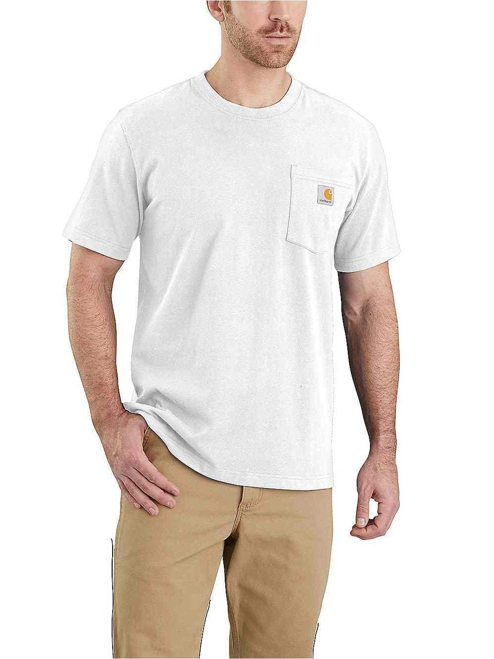 T-shirt Carhartt Pocket da Uomo - Bianco