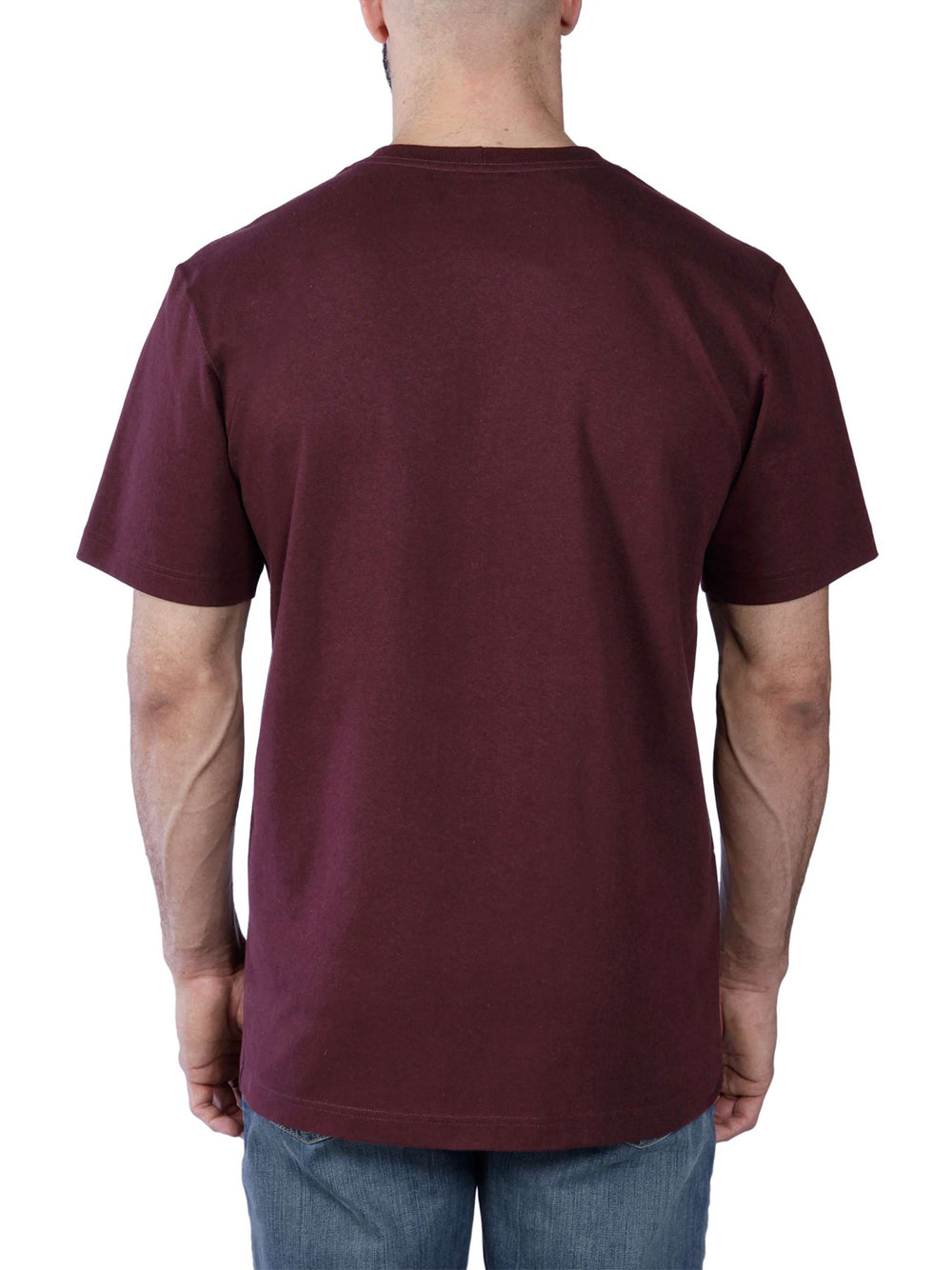 T-shirt Carhartt Heavyweight da Uomo - Bordeaux