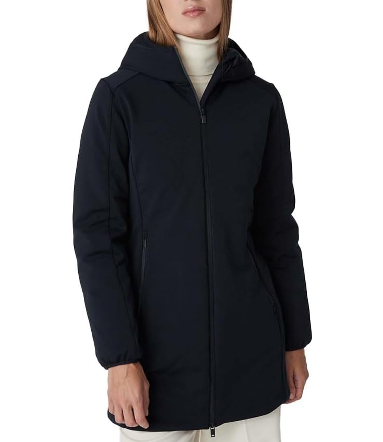 Ciesse Piumini Ciesse Piumini Active Cappotto Ysabel 2.0 - Softshell Padded Hoody Coat Donna Mod. 243CPWC05016P2643E 206XXW Jet Black