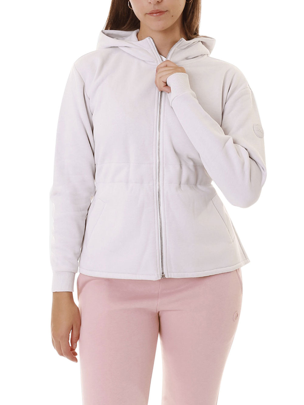 Felpa Zip Colmar da Donna - Avorio