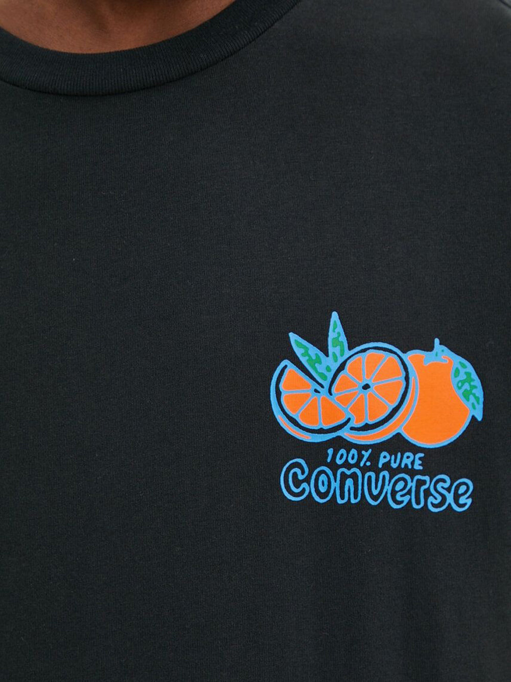 T-shirt Converse Summer Creative Juice da Uomo - Nero