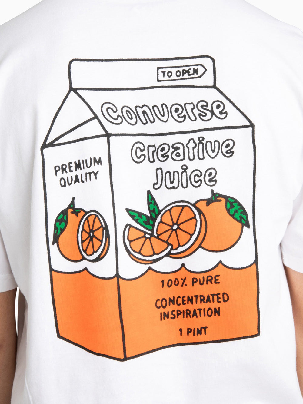 T-shirt Converse Summer Creative Juice da Uomo - Bianco