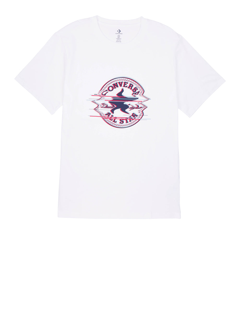 T-shirt Converse Chuck Remix Classic da Uomo - Bianco