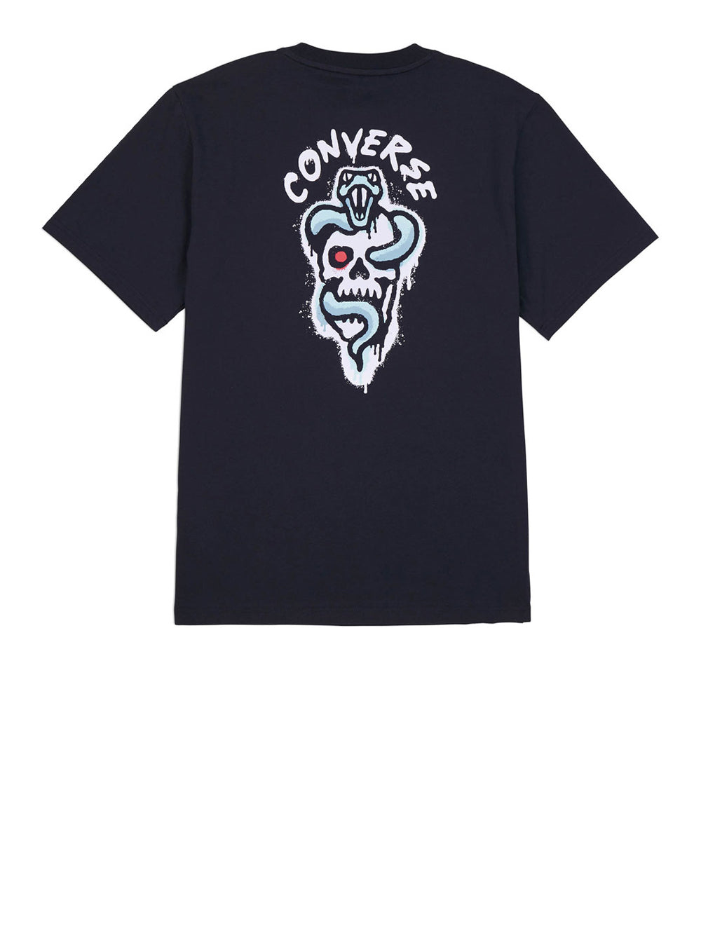 T-shirt Converse Spray Paint Graphic da Uomo - Nero