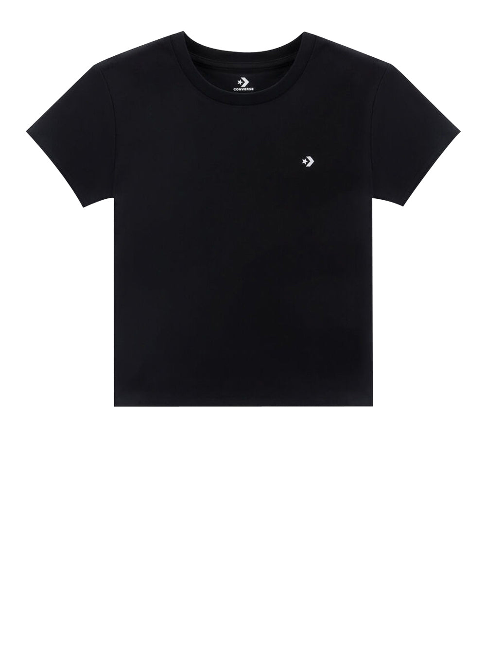 T-shirt Converse Slim Jersey da Donna - Nero