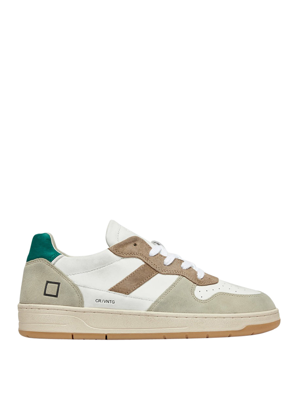 Sneakers Date Court 2.0 Vintage Calf da Uomo - Bianco