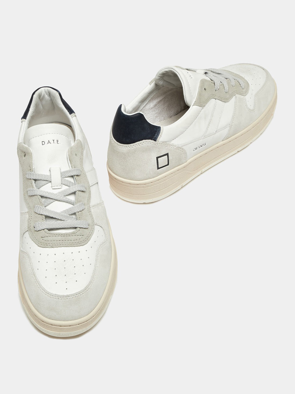 Sneakers Date Court 2.0 Vintage Calf da Uomo - Bianco