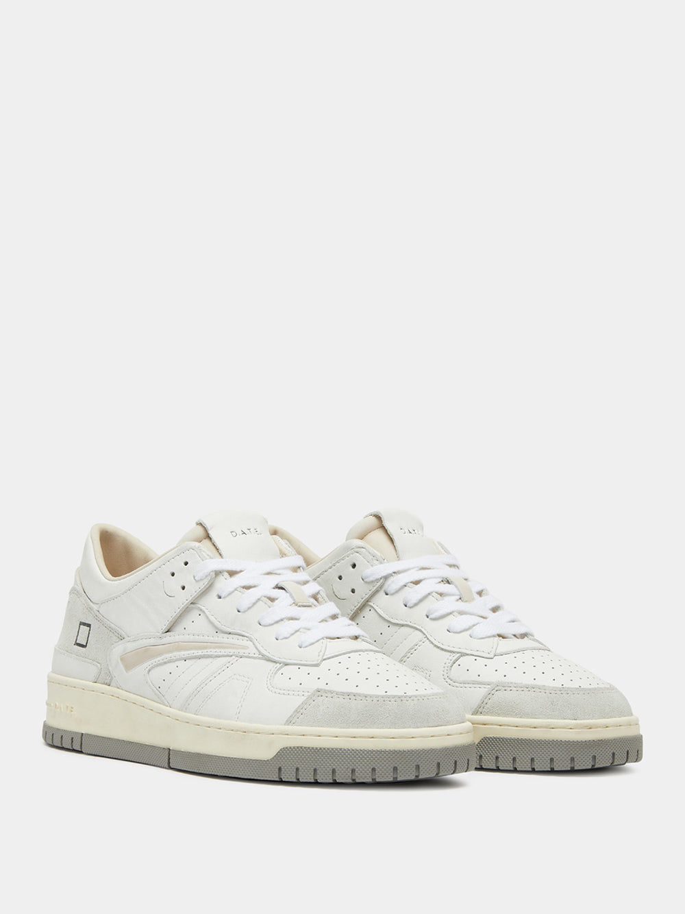 Sneakers Date Torneo Vintage Calf da Uomo - Bianco