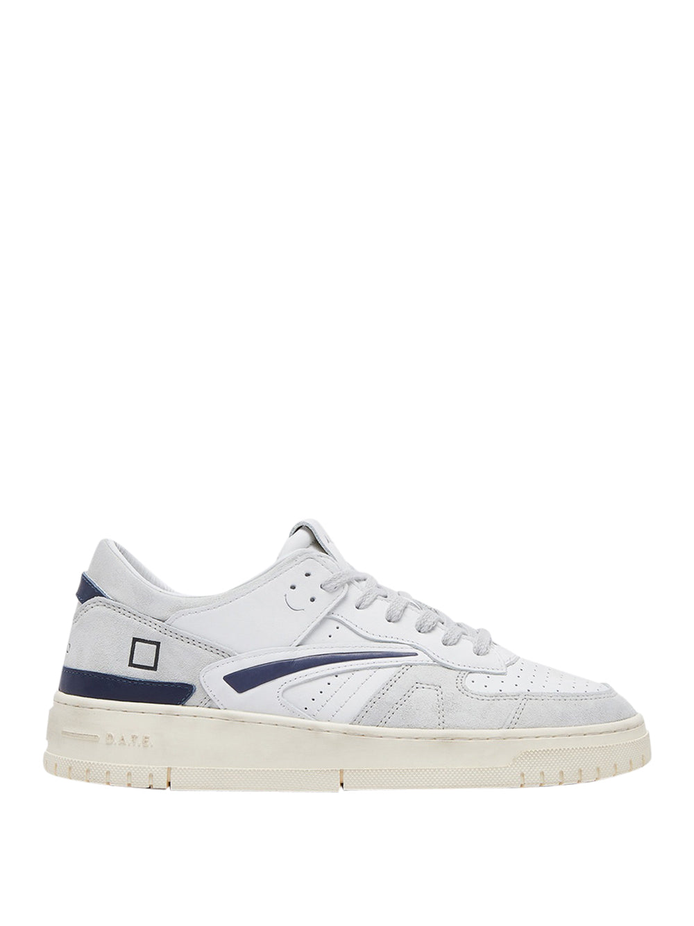 Sneakers Date Torneo Vintage Calf da Uomo - Bianco