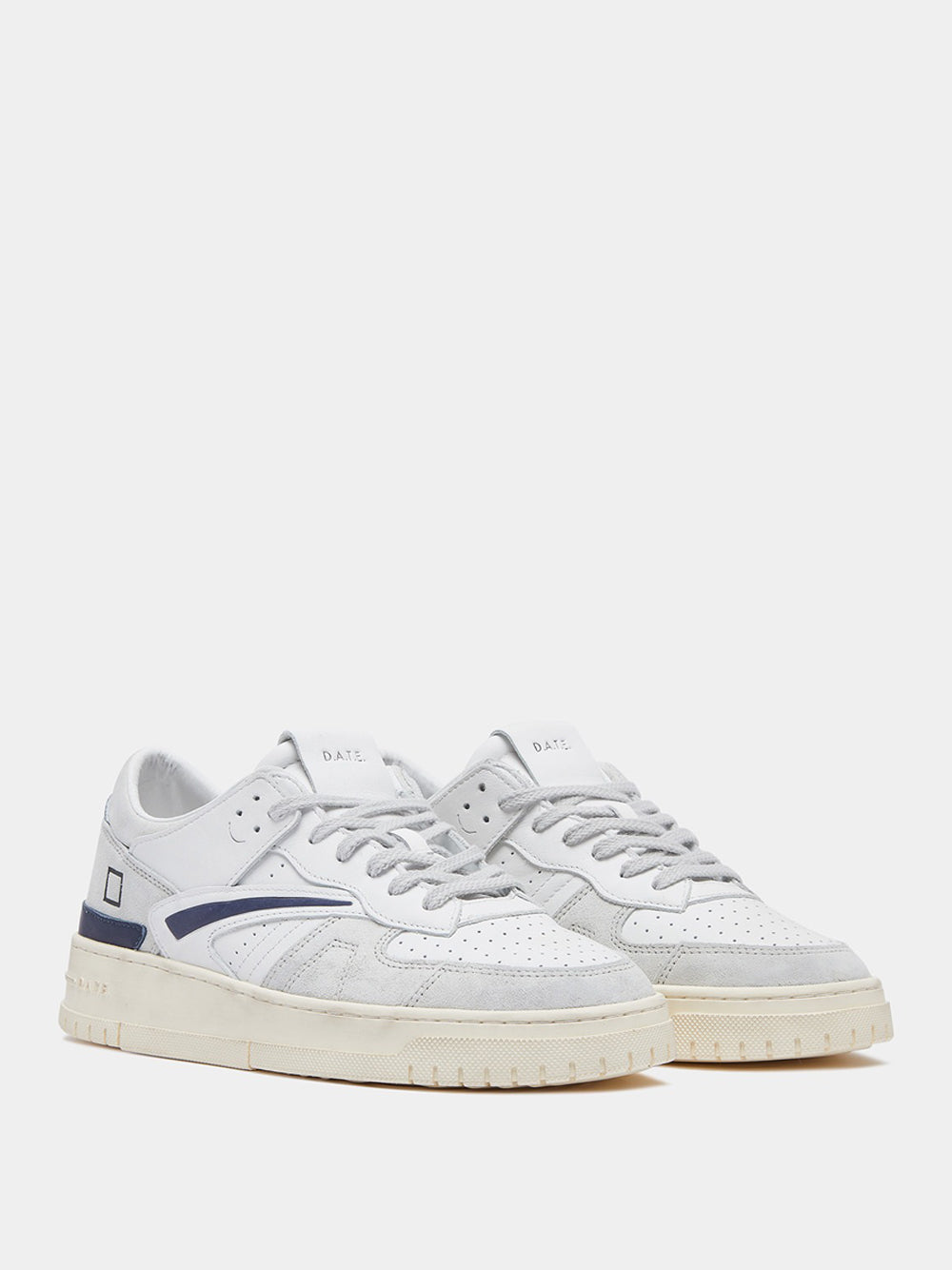 Sneakers Date Torneo Vintage Calf da Uomo - Bianco