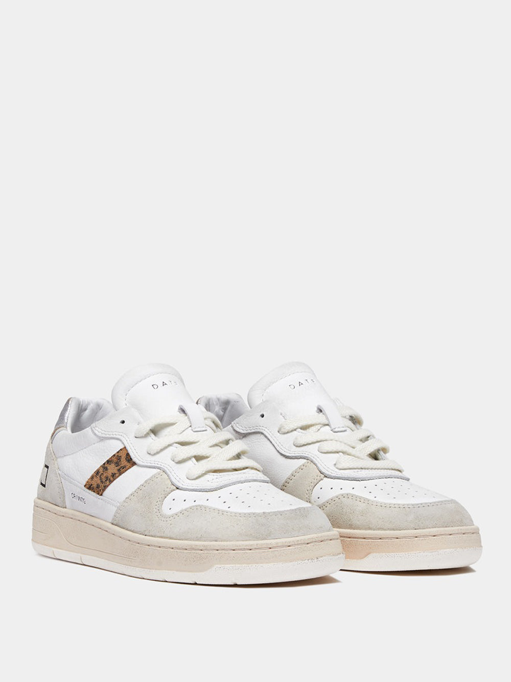 Sneakers Date Court 2.0 Vintage Calf da Donna - Bianco