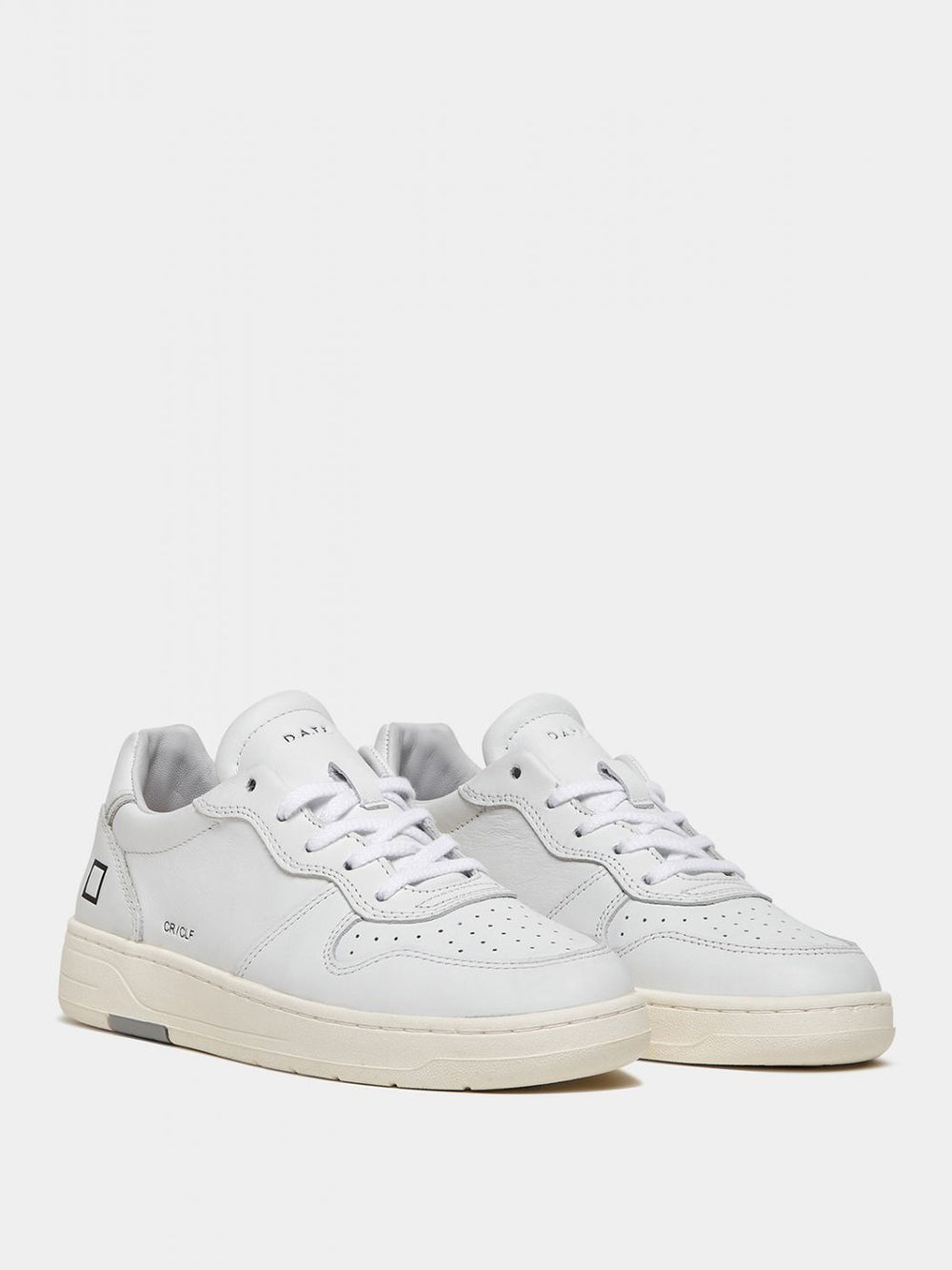 Sneakers Date Court Calf da Donna - Bianco