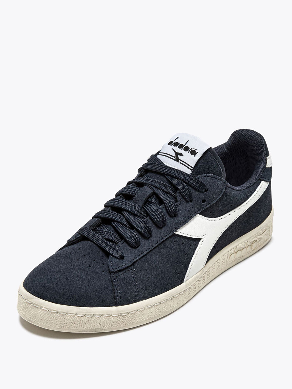 Sneakers Diadora Game L Low Suede Waxed Unisex - Blu