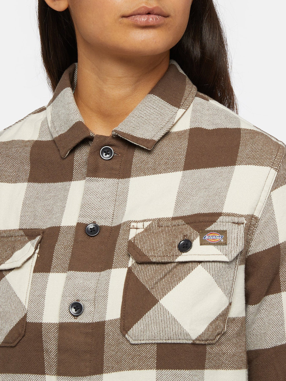 Camicia Casual Dickies New Sacramento da Donna - Marrone