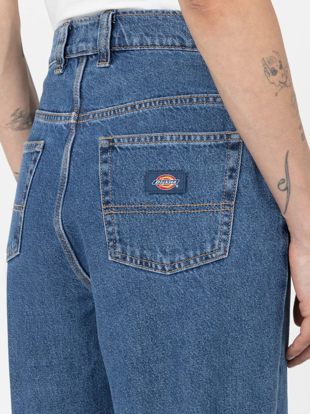 Jeans Straight Dickies Thomasville da Donna - Denim