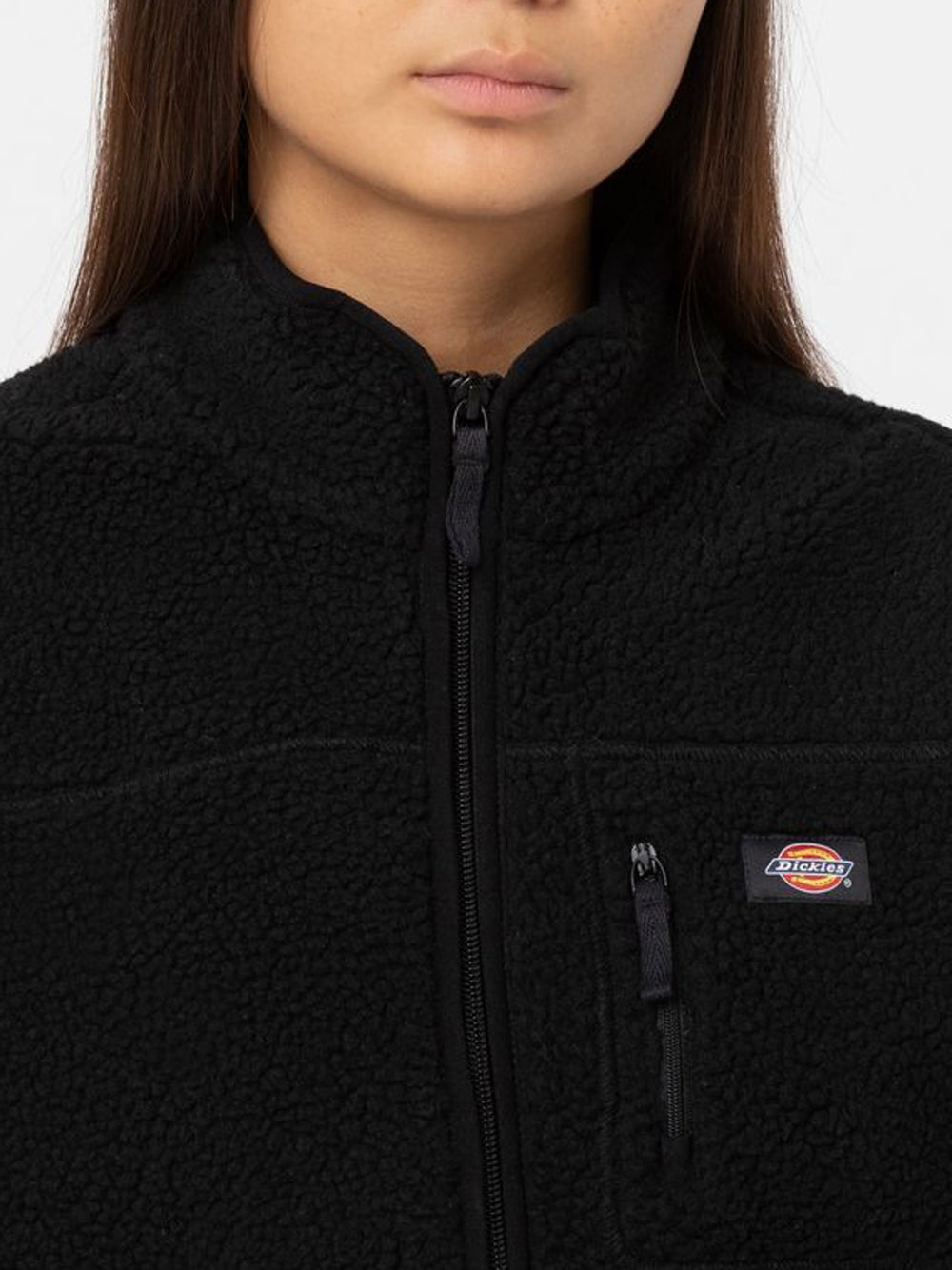 Giubbino Dickies Mount Hope Fleece da Donna - Nero