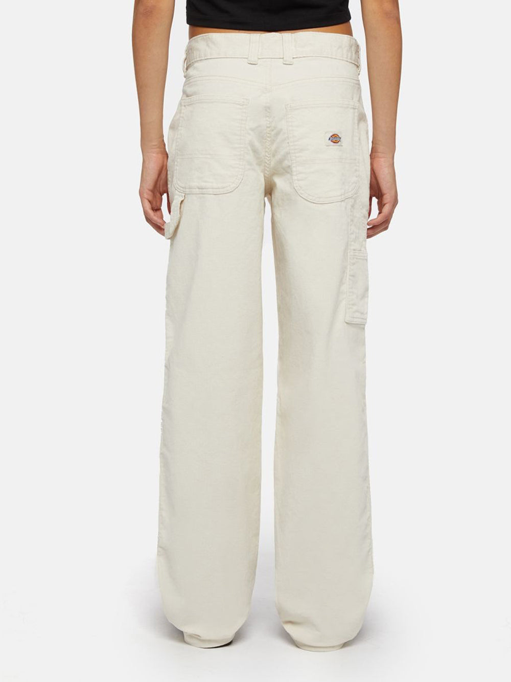 Pantalone Palazzo Dickies Corduroy Carpenter W da Donna - Bianco