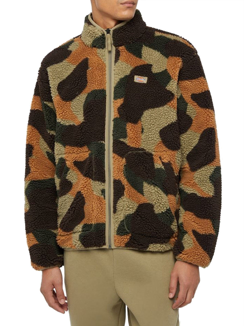 Giubbino Dickies Mount Hope Fleece Camo da Uomo - Verde