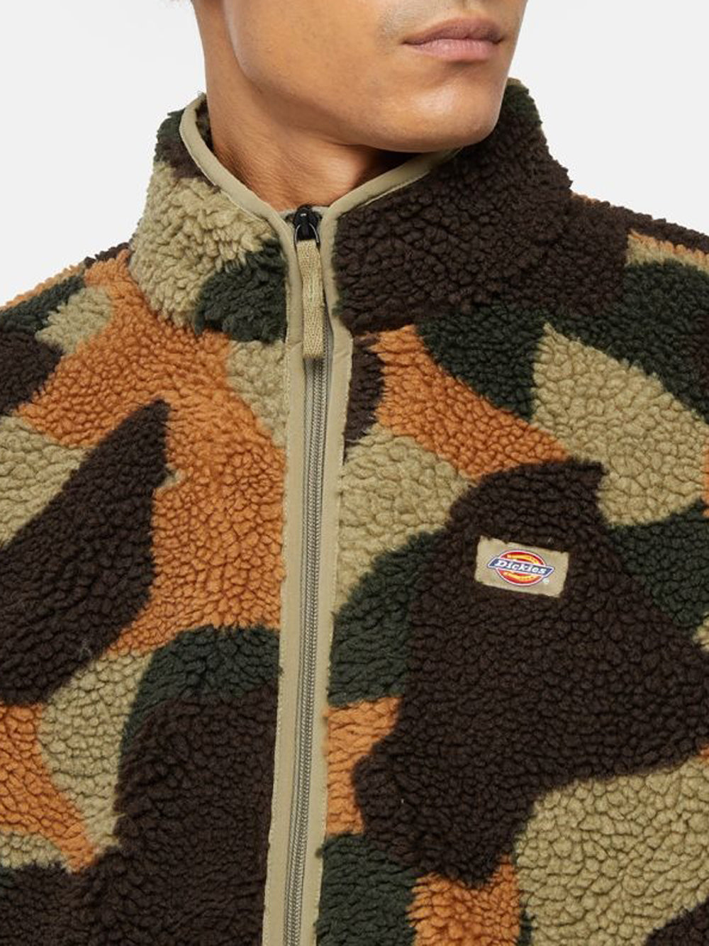 Giubbino Dickies Mount Hope Fleece Camo da Uomo - Verde